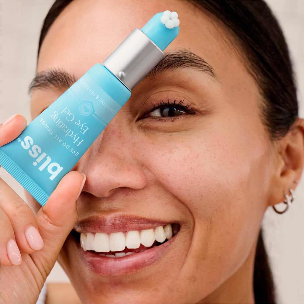 Bliss Eye Do All Things Hydrating Eye Gel dark circles minimized after gentle massage.