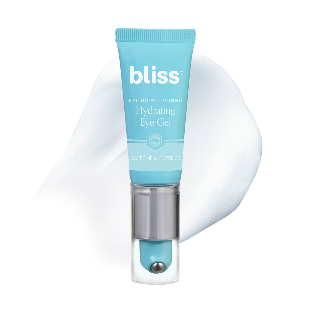 Bliss Eye Do All Things Hydrating Eye Gel rollerball massage for cooling depuffing.
