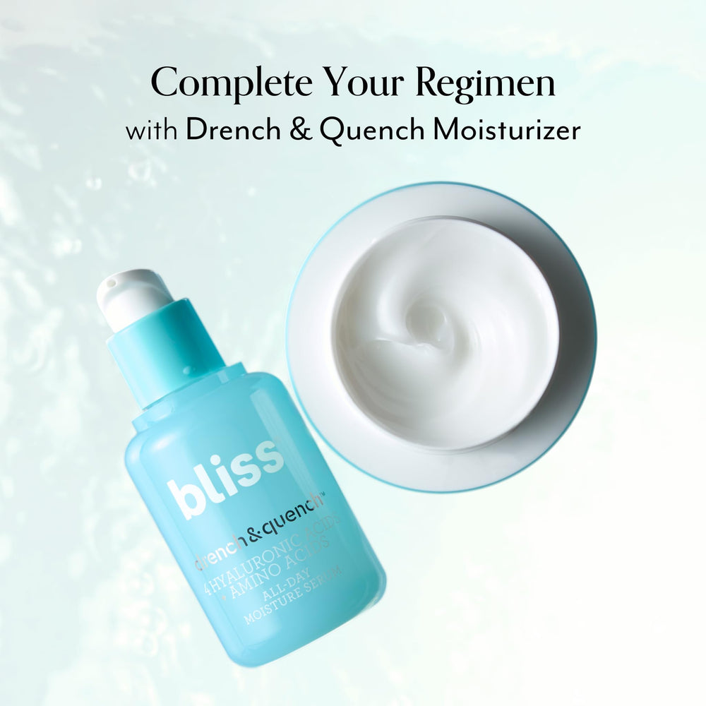 Bliss fragrance-free formula close-up suited for sensitive skin.