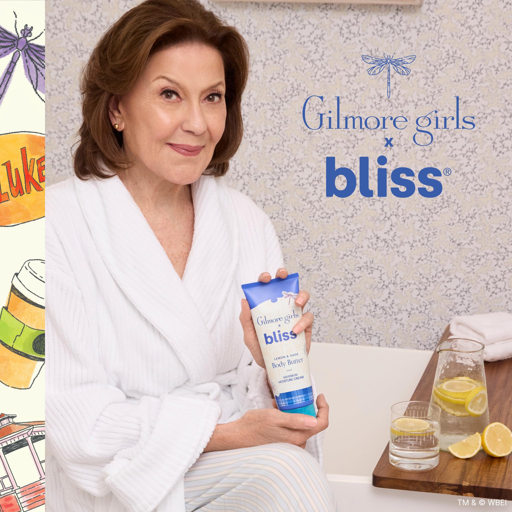 Bliss Gilmore Girls Body Butter lemon-sage scent freshens morning routine