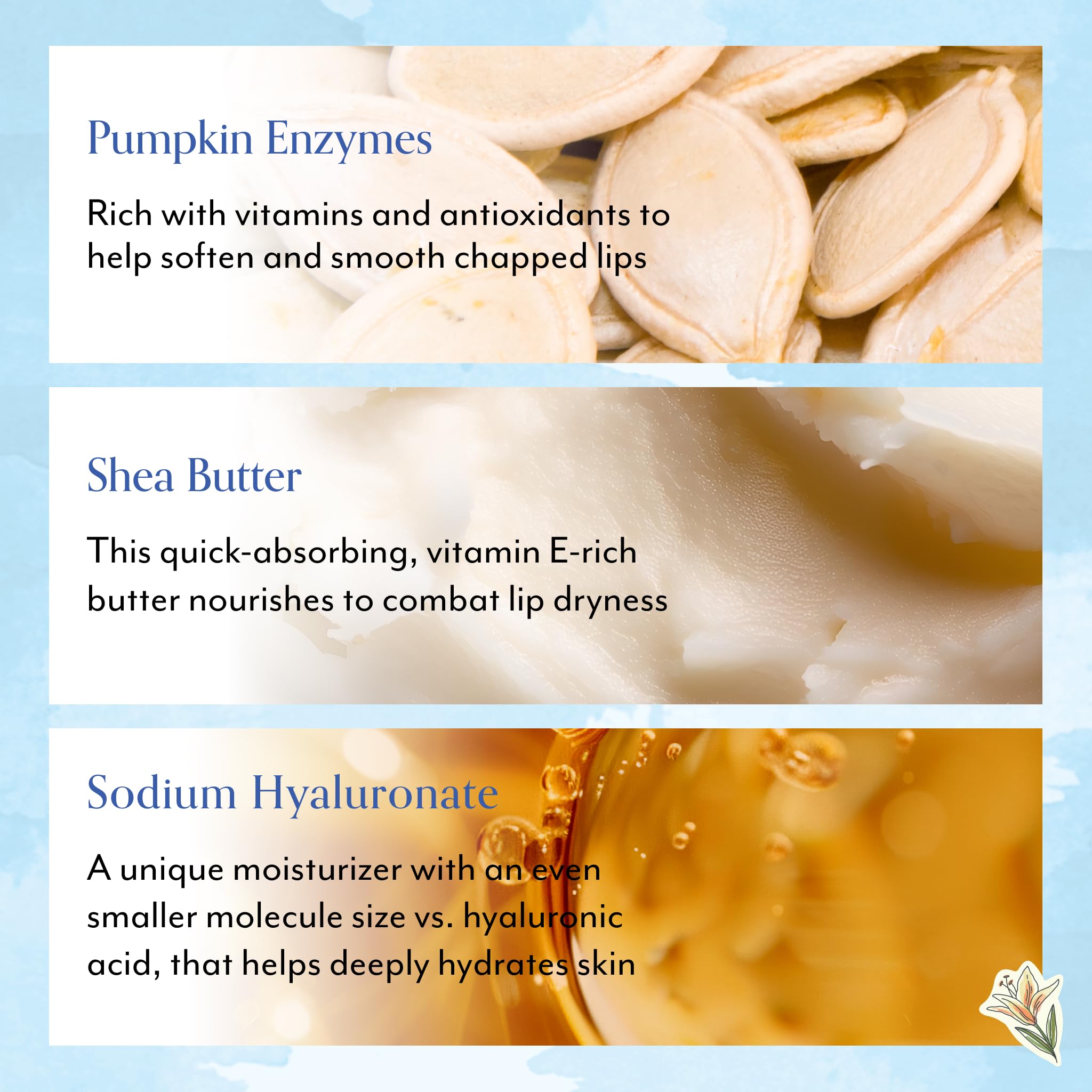 Bliss Gilmore Girls pumpkin powerhouse enzyme lip mask closeup reveals silky texture for smooth lips.