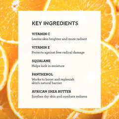 Bliss Glow Rush cream texture shows rich shea butter for deep moisture.