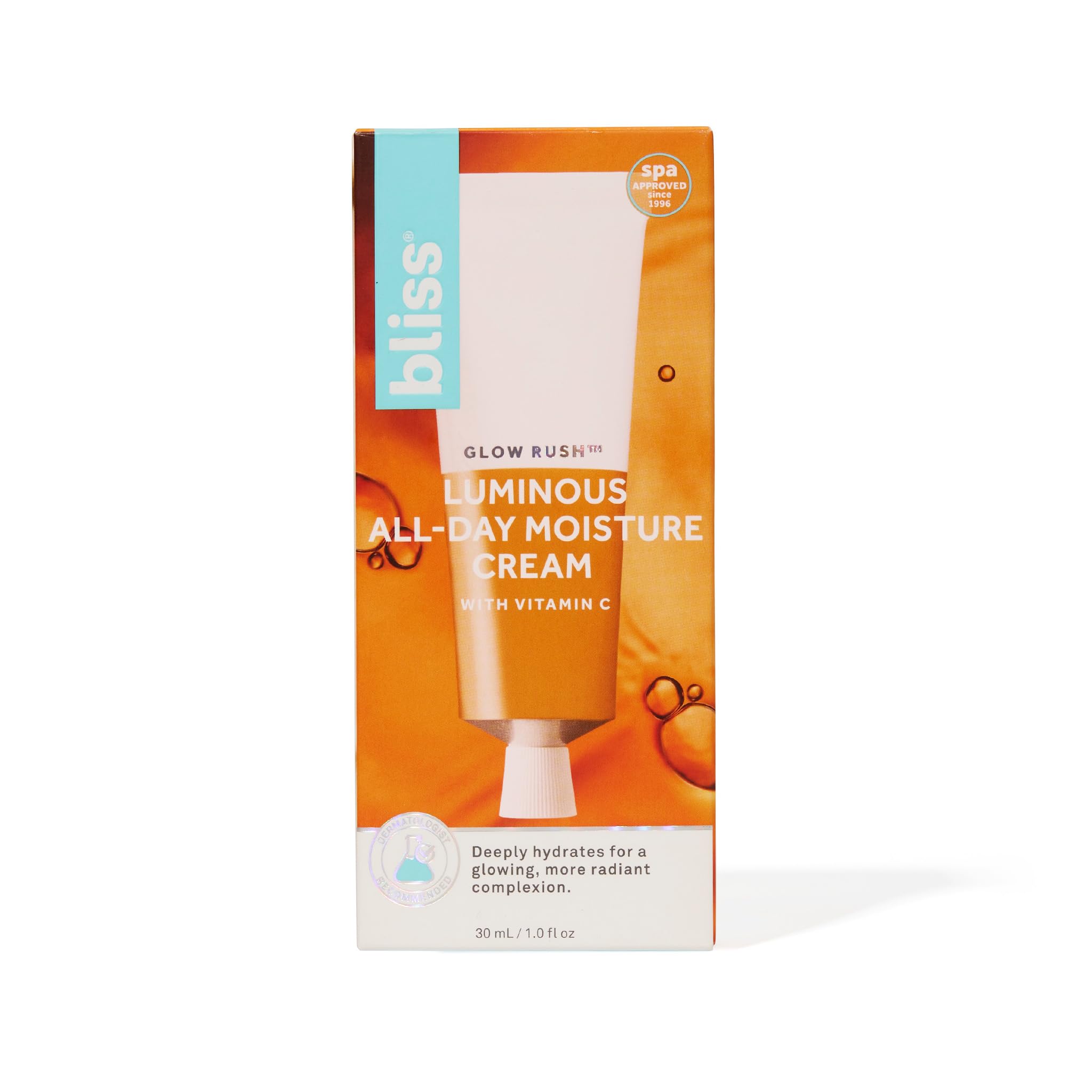Bliss Glow Rush on skin application reveals dewy glow.