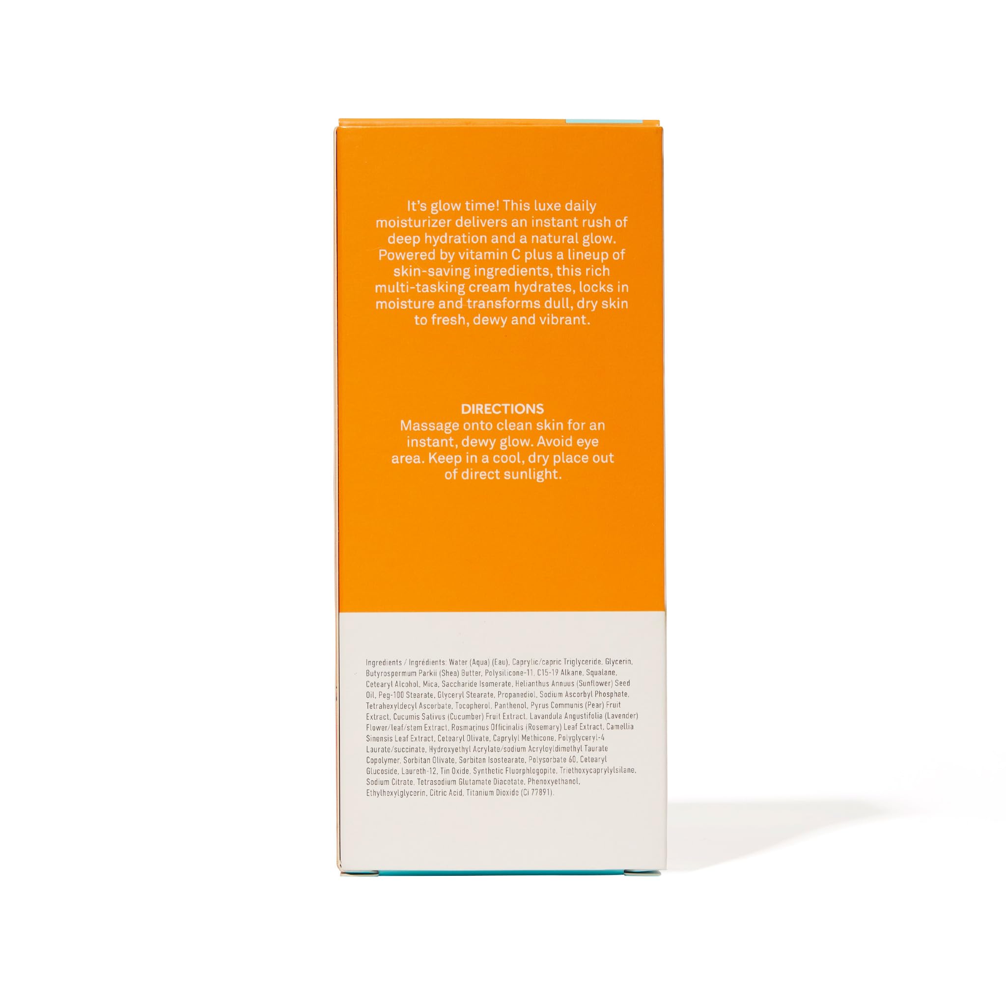Bliss Glow Rush squalane drop illustrates moisture retention.