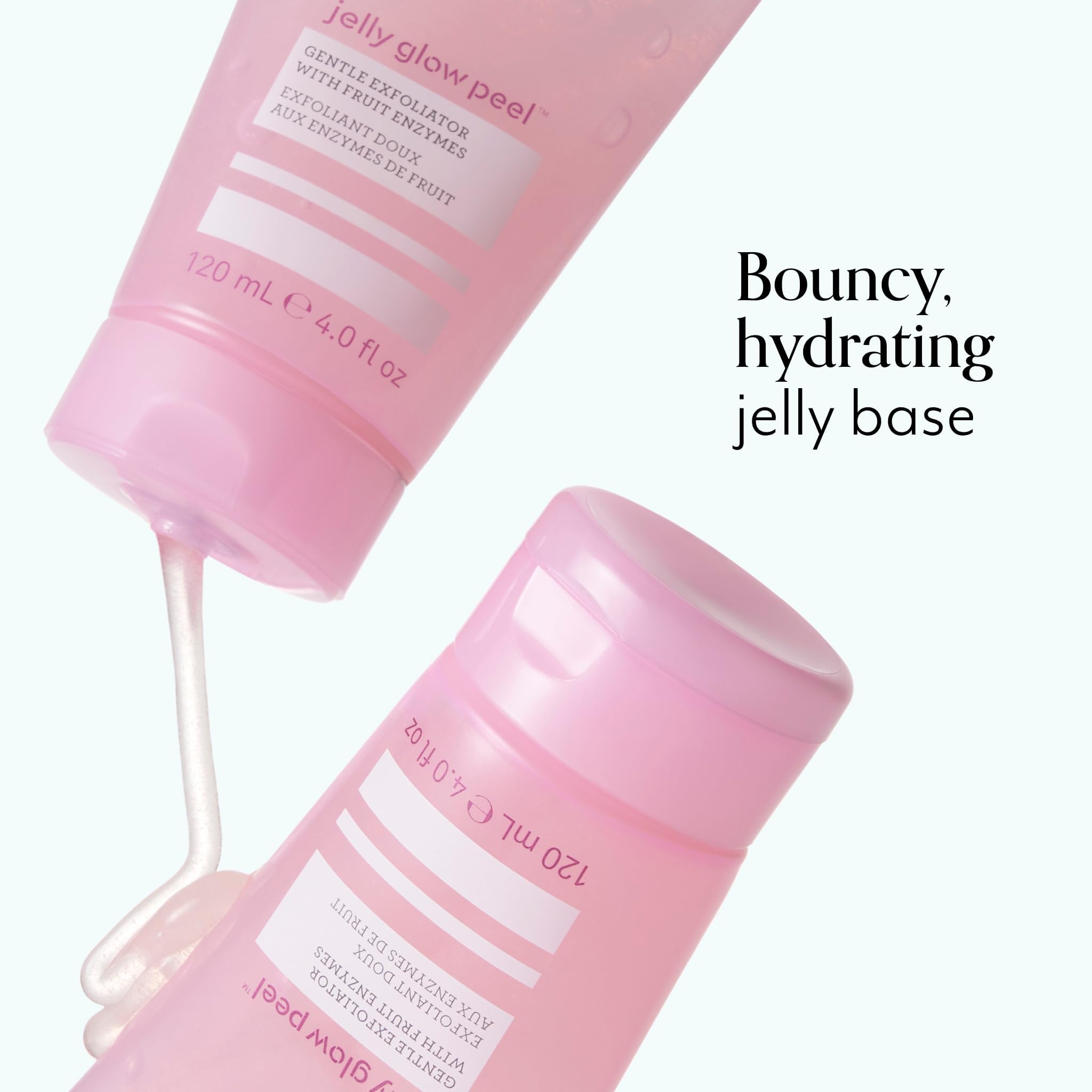 Bliss Jelly Glow Peel before-after glow comparison hints at radiance