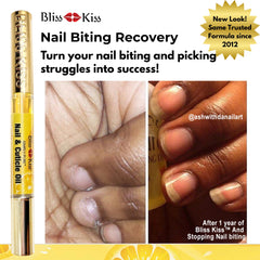 Bliss Kiss Cuticle Oil Pen Application closeup highlights precise nourishment.
