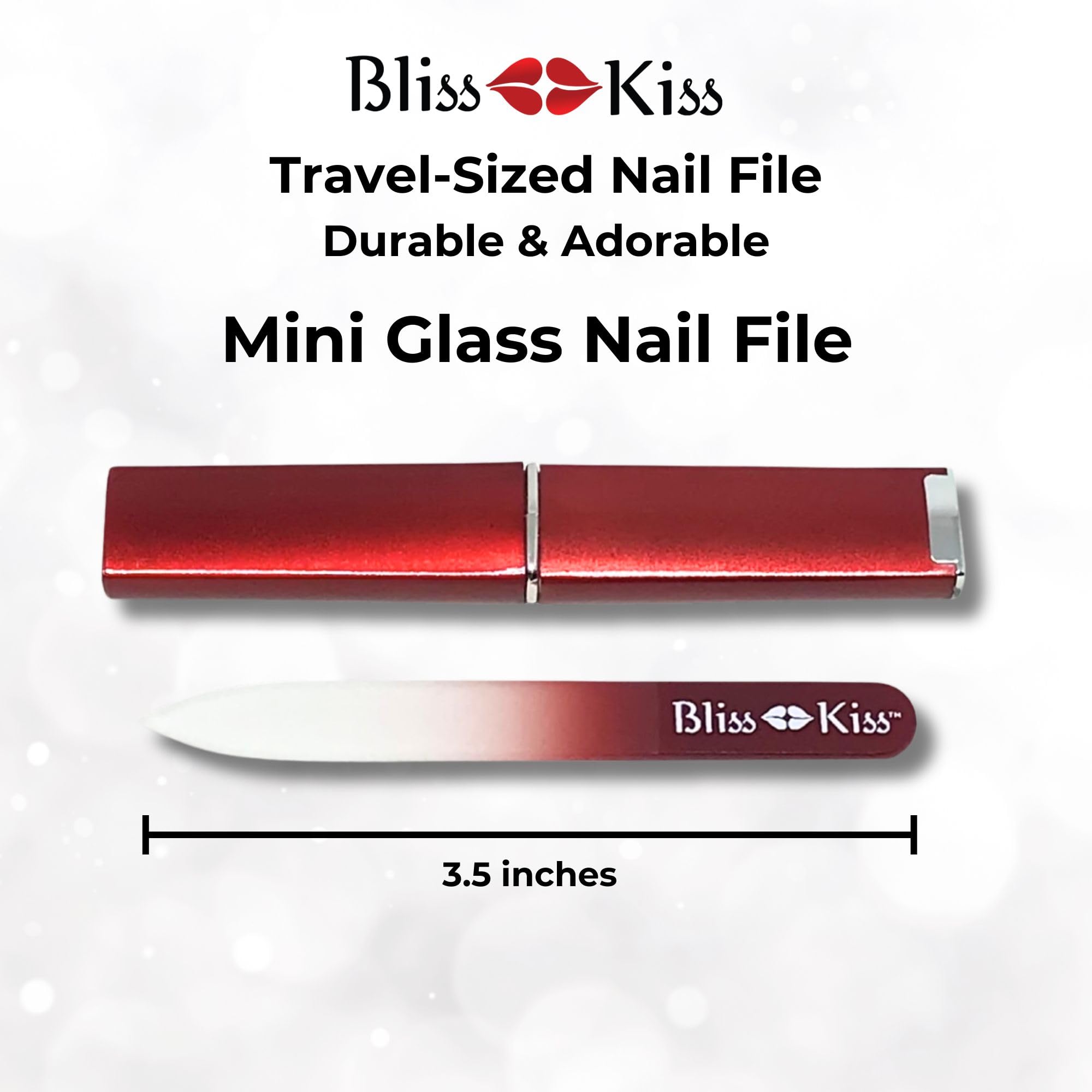 Bliss Kiss hygienic non-porous crystal nail file easy to sanitize