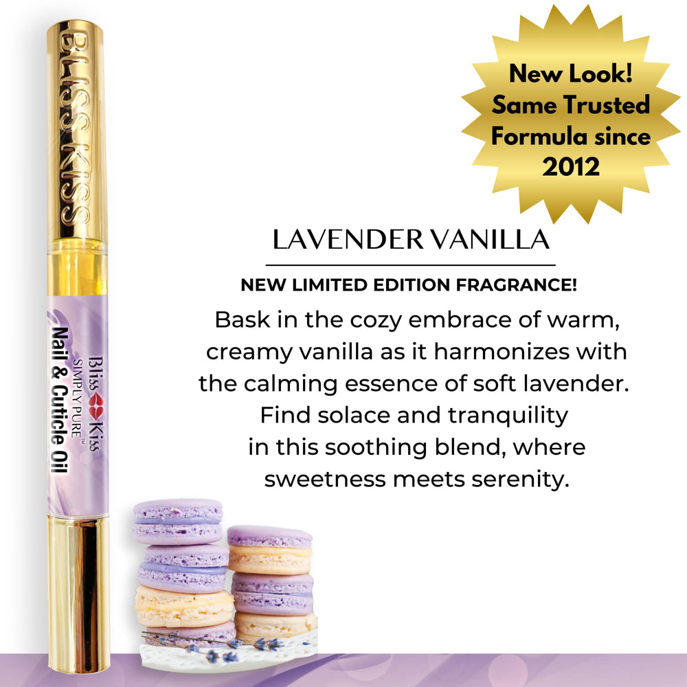 Bliss Kiss nail care pen with jojoba and vitamin E nourishes cuticles.