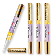 Bliss Kiss Simply Pure nail oil pen Lavender Vanilla application for precise cuticle conditioning.