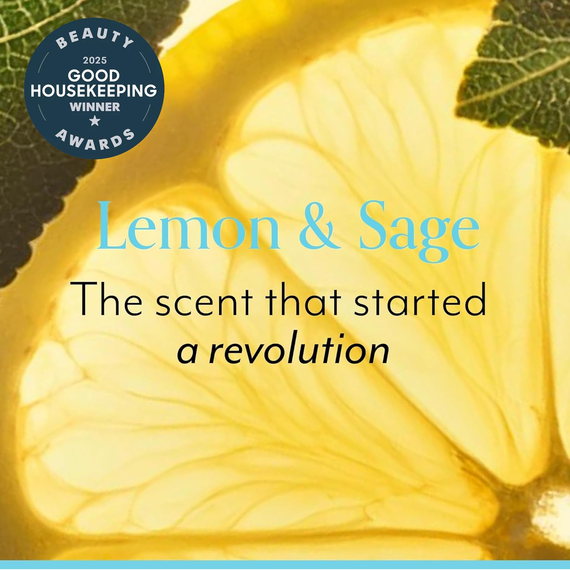 Bliss Lemon and Sage Body Butter label detail highlights vegan formula and mood-lifting scent.