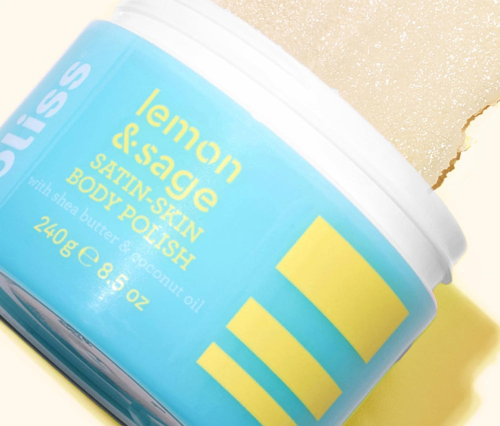 Lemon and Sage fragrance bottle on shelf with energizing aroma.