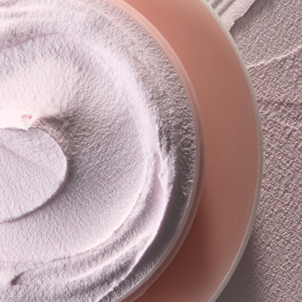 Bliss Mighty Marshmallow Mask on face during pamper time offers soothing hydration.