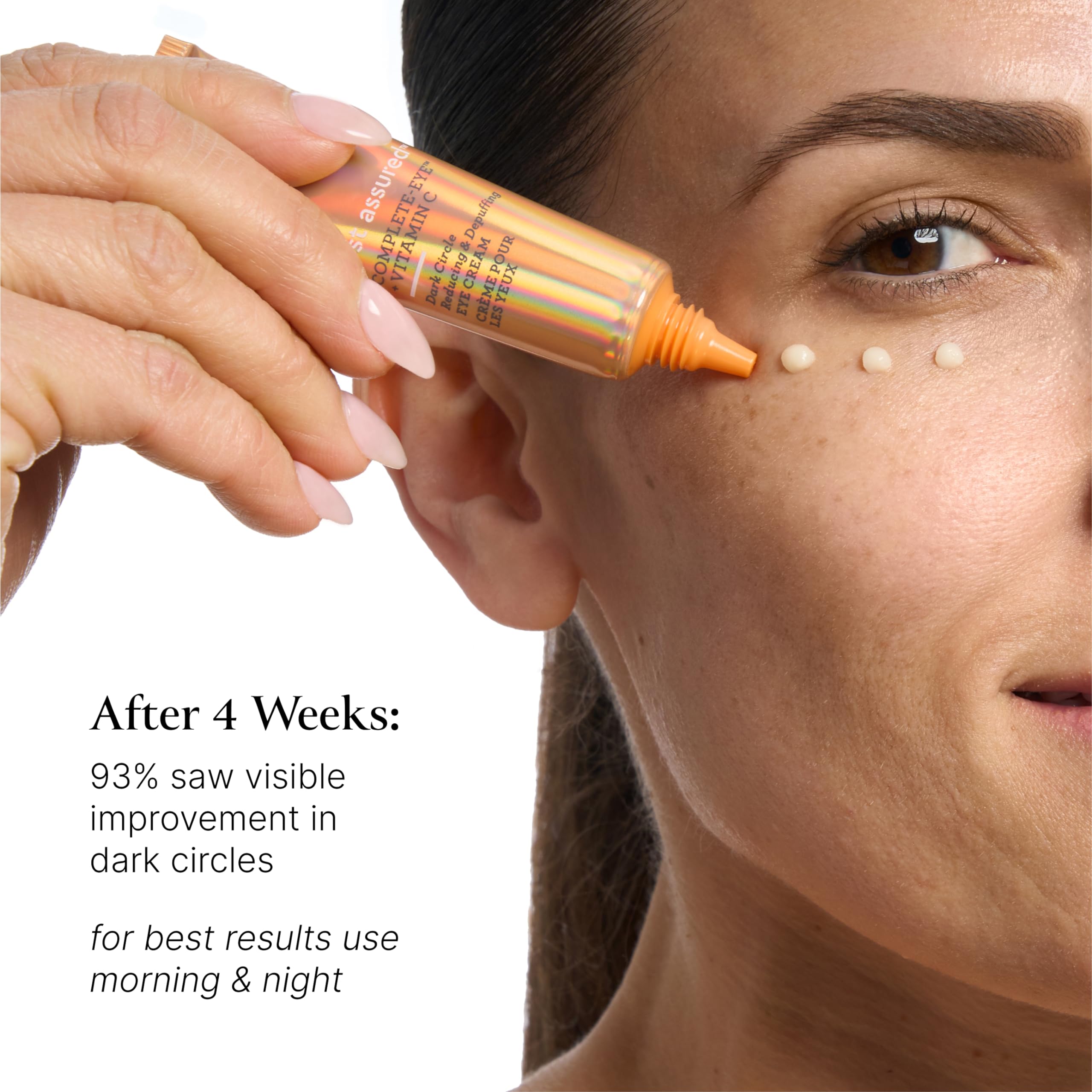 Bliss Rest Assured Eye Cream caffeine helps depuff tired eyes in the morning.