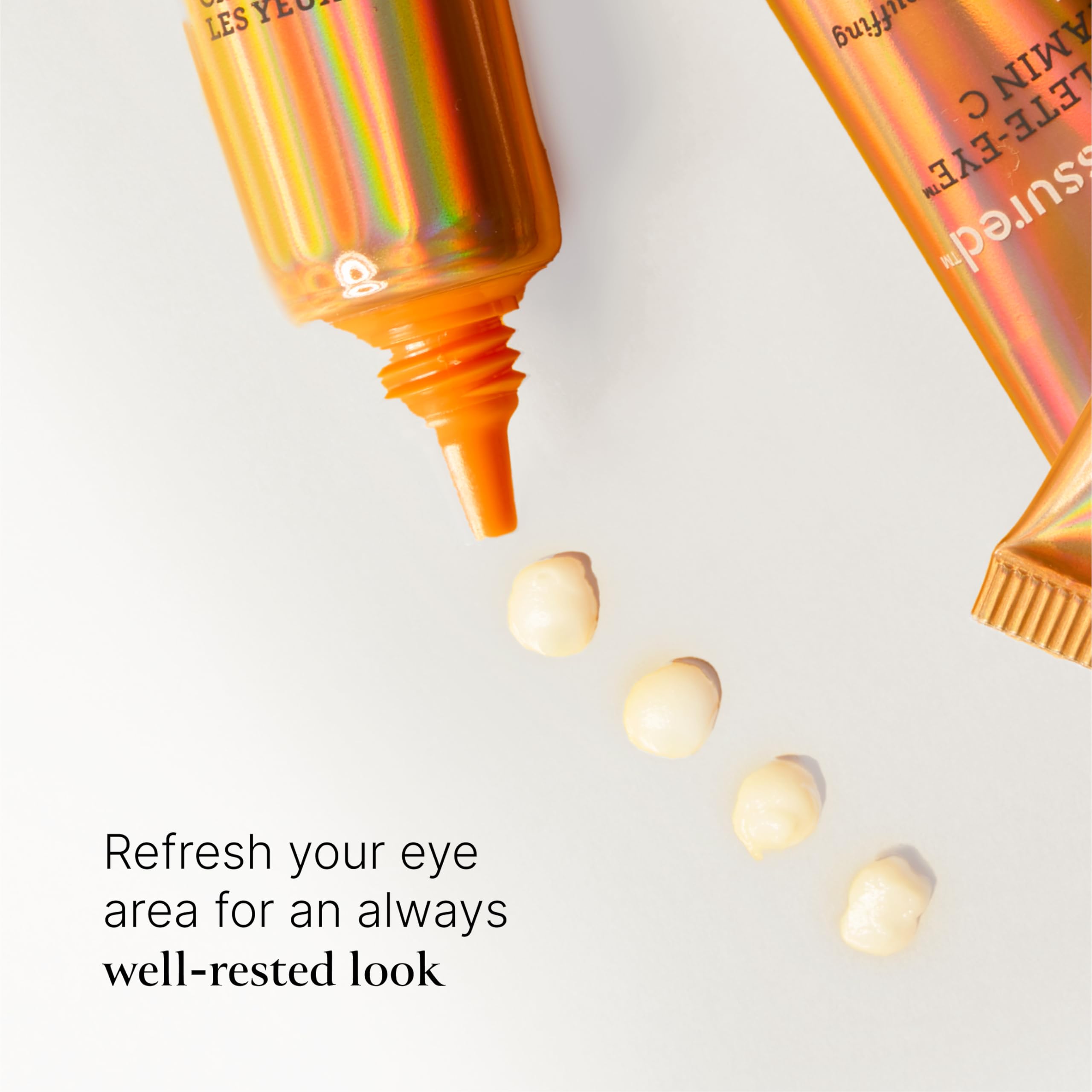 Bliss Rest Assured Eye Cream texture appears lightweight and non-greasy.
