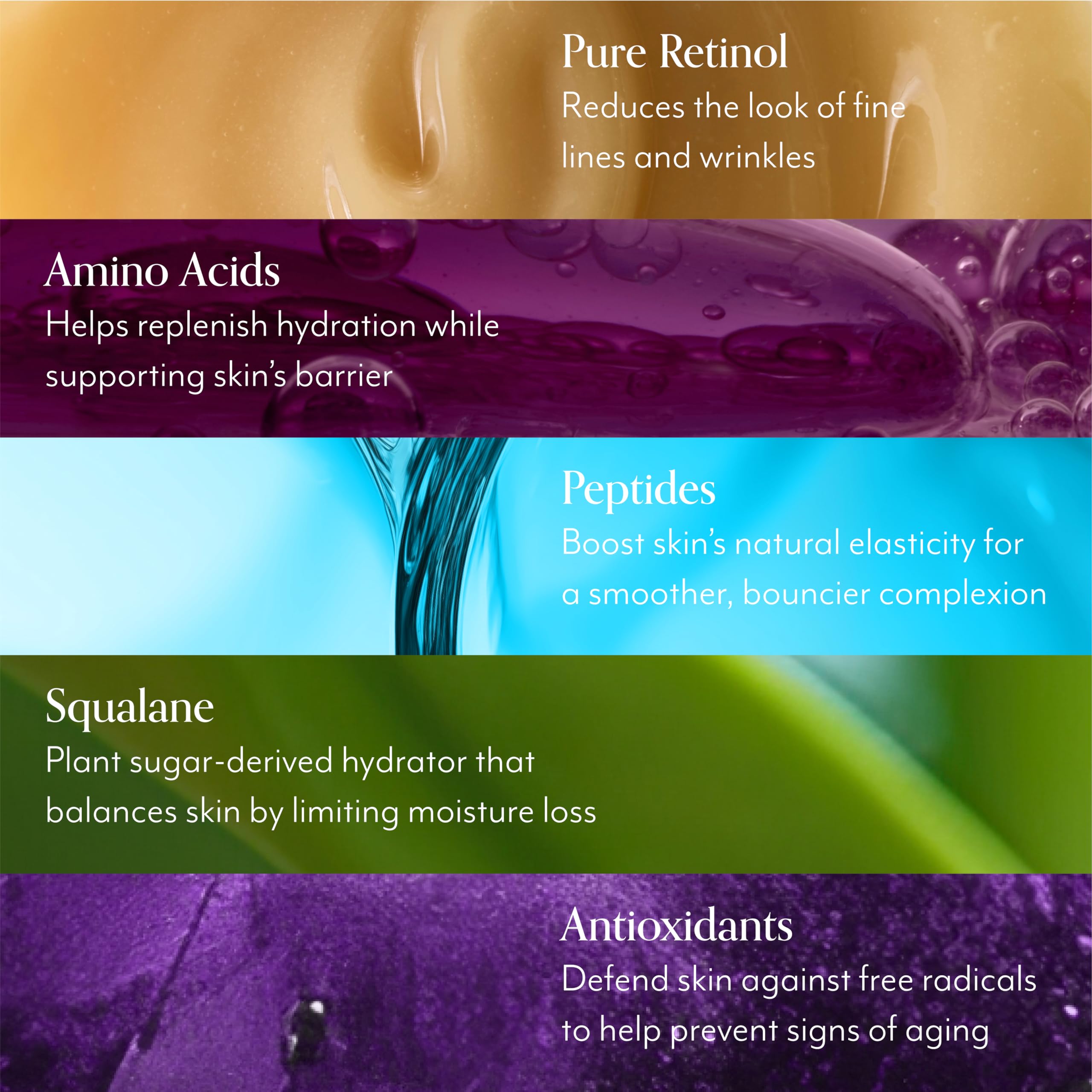 Bliss Retinol Serum dermatologist-tested badge signals safety and reliability.
