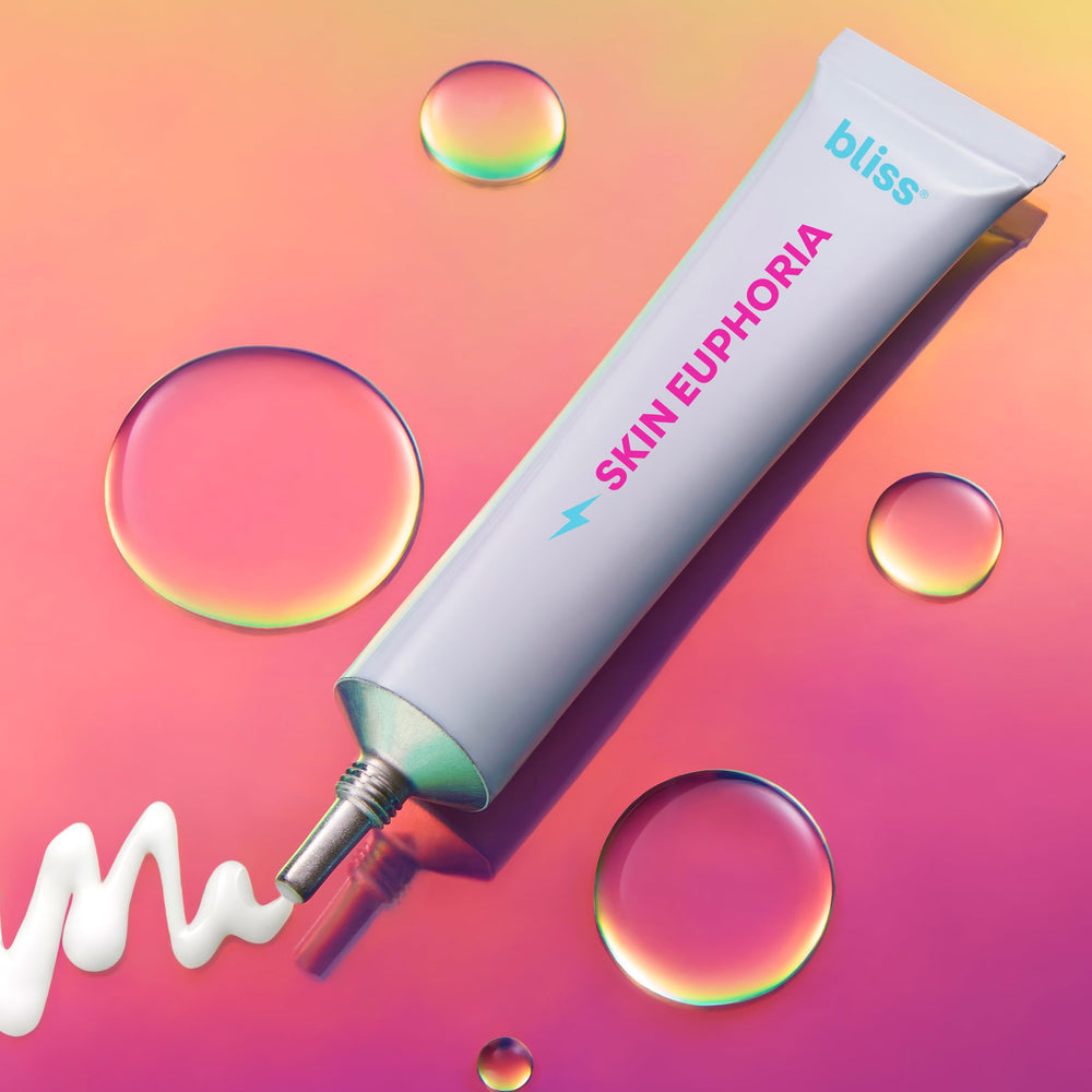 Bliss Skin Euphoria serum close up texture reveals rich hydration and quick absorption