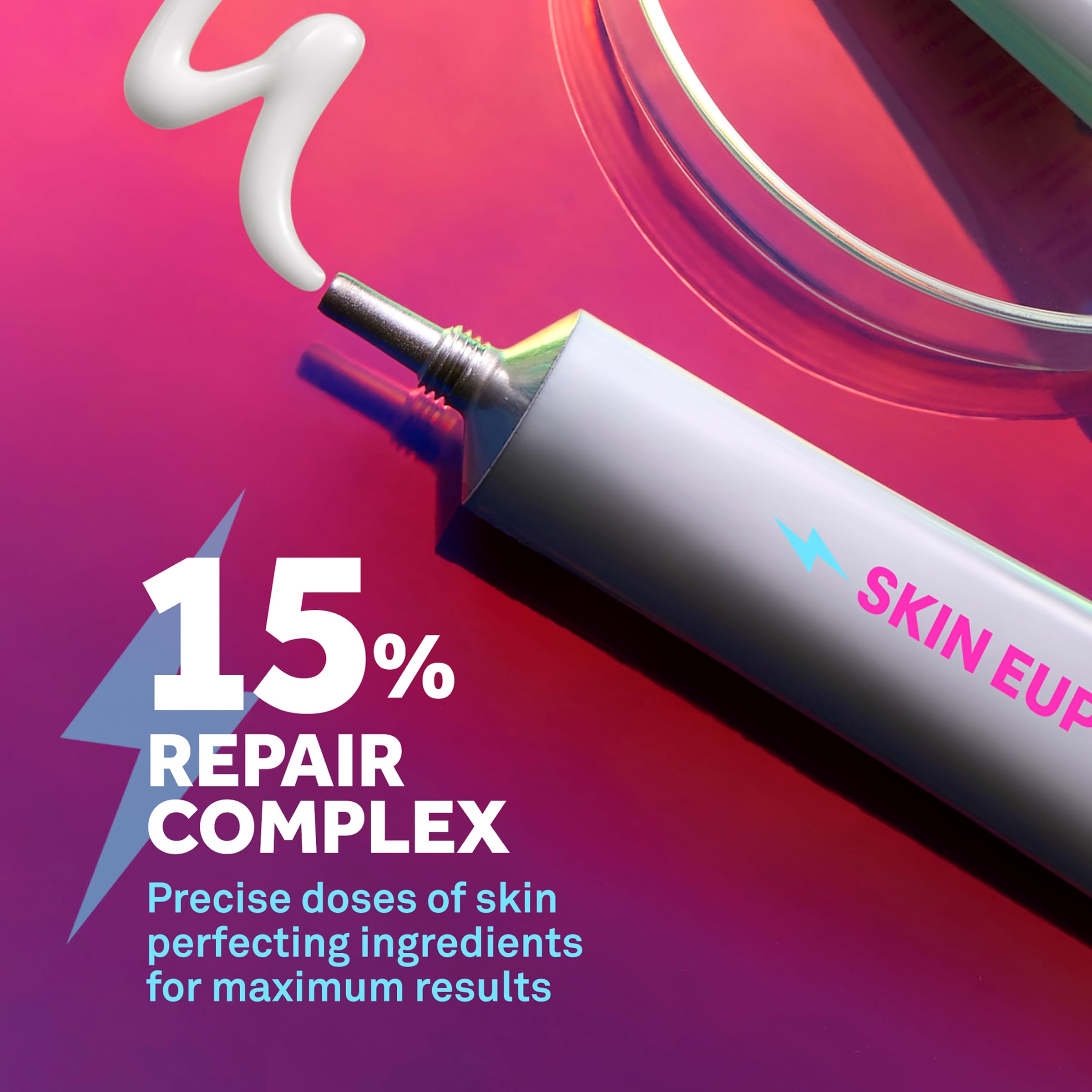 Bliss Skin Euphoria serum on skin demonstrates smoothing and glow potential
