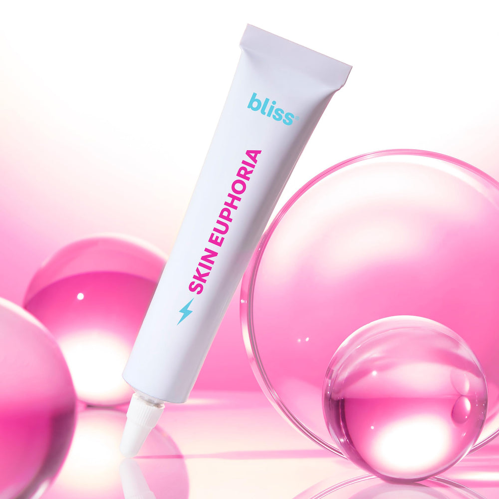 Bliss Skin Euphoria serum packaging image conveys premium skincare experience