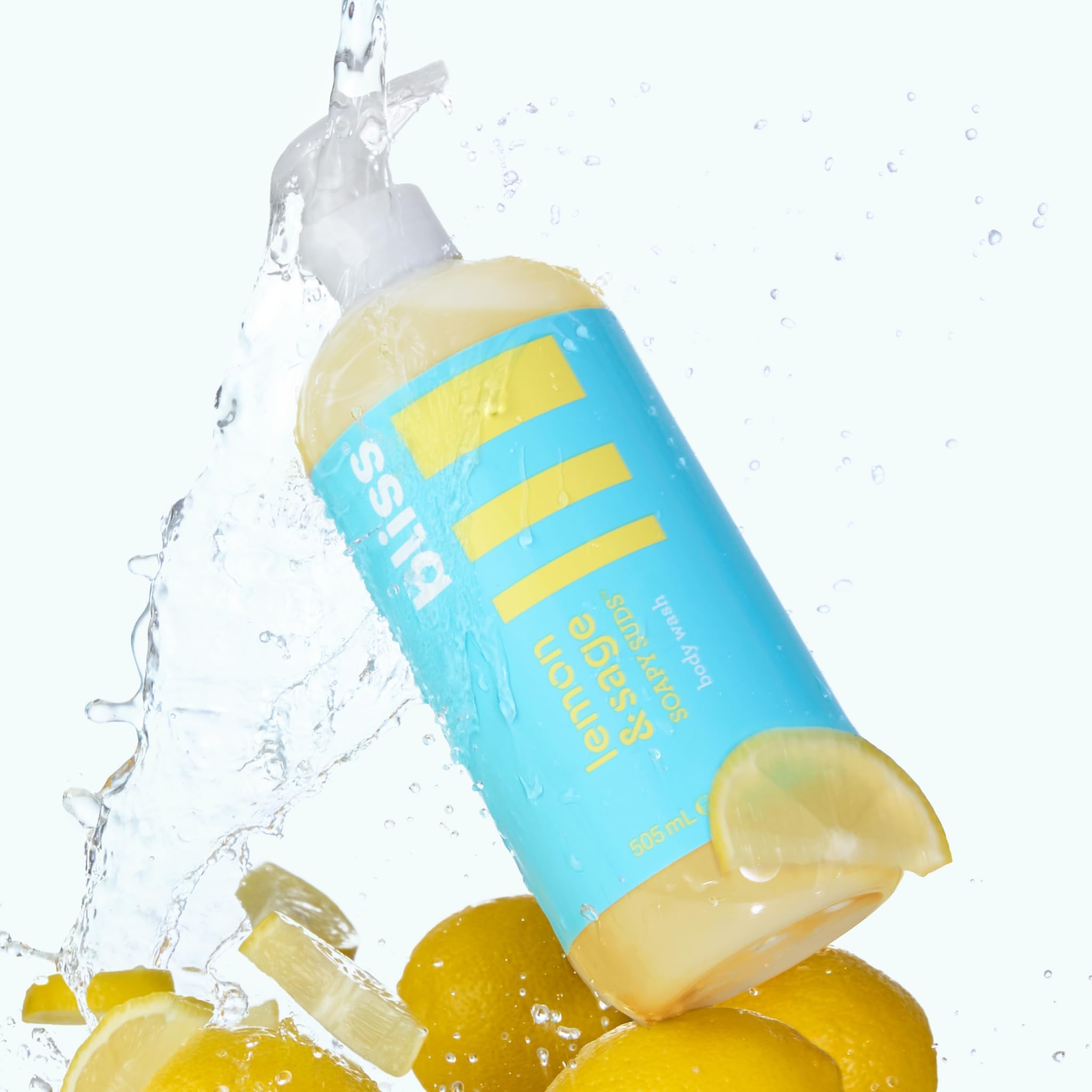 Shower scene featuring Bliss Soapy Suds for daily, gentle cleansing