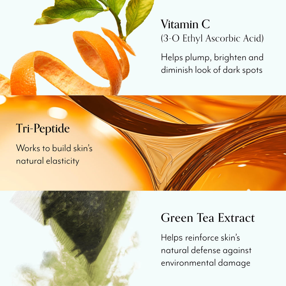 Bliss Vitamin C Tri-Peptide Brightening Moisturizer citrus zest scent inspires morning routine.