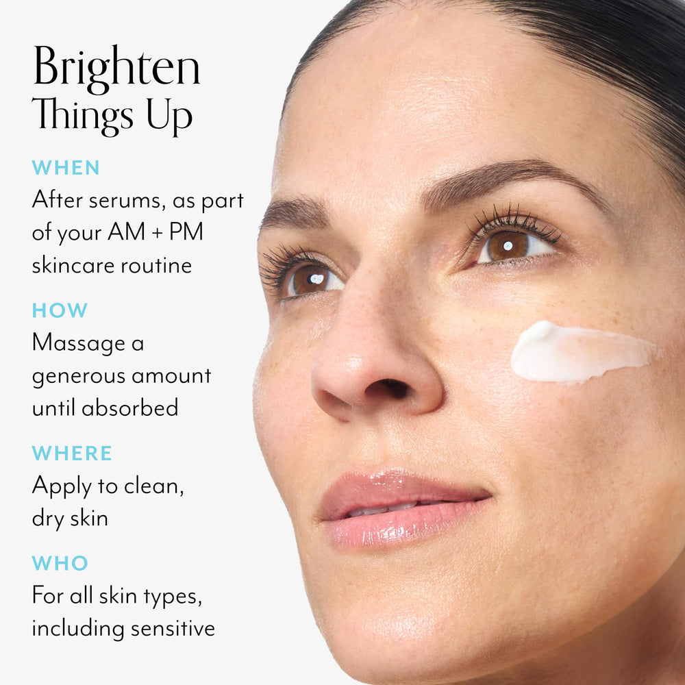 Bliss Vitamin C Tri-Peptide Brightening Moisturizer clinical-grade vitamin C symbol.