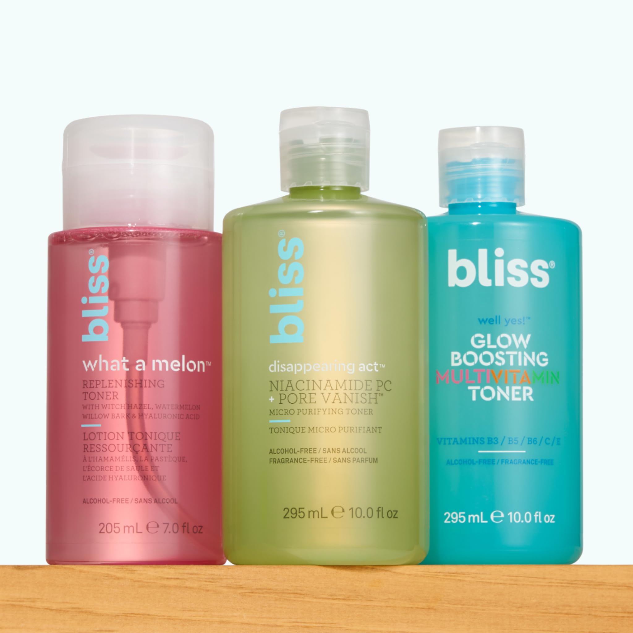 Bliss Well Yes Toner vitamin blend graphic.