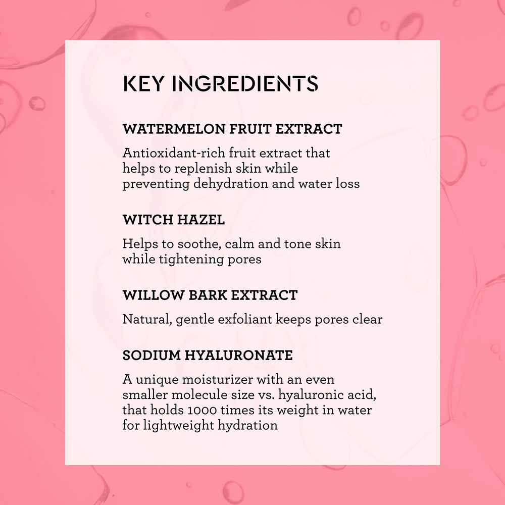 Bliss What a Melon toner close-up shows refreshing texture ideal for quick refresh
