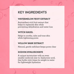 Bliss What a Melon toner close-up shows refreshing texture ideal for quick refresh