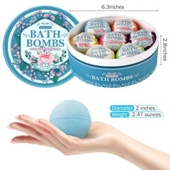 BlissfulOasis eucalyptus bath bomb refreshes skin and clears mind during bath ritual.
