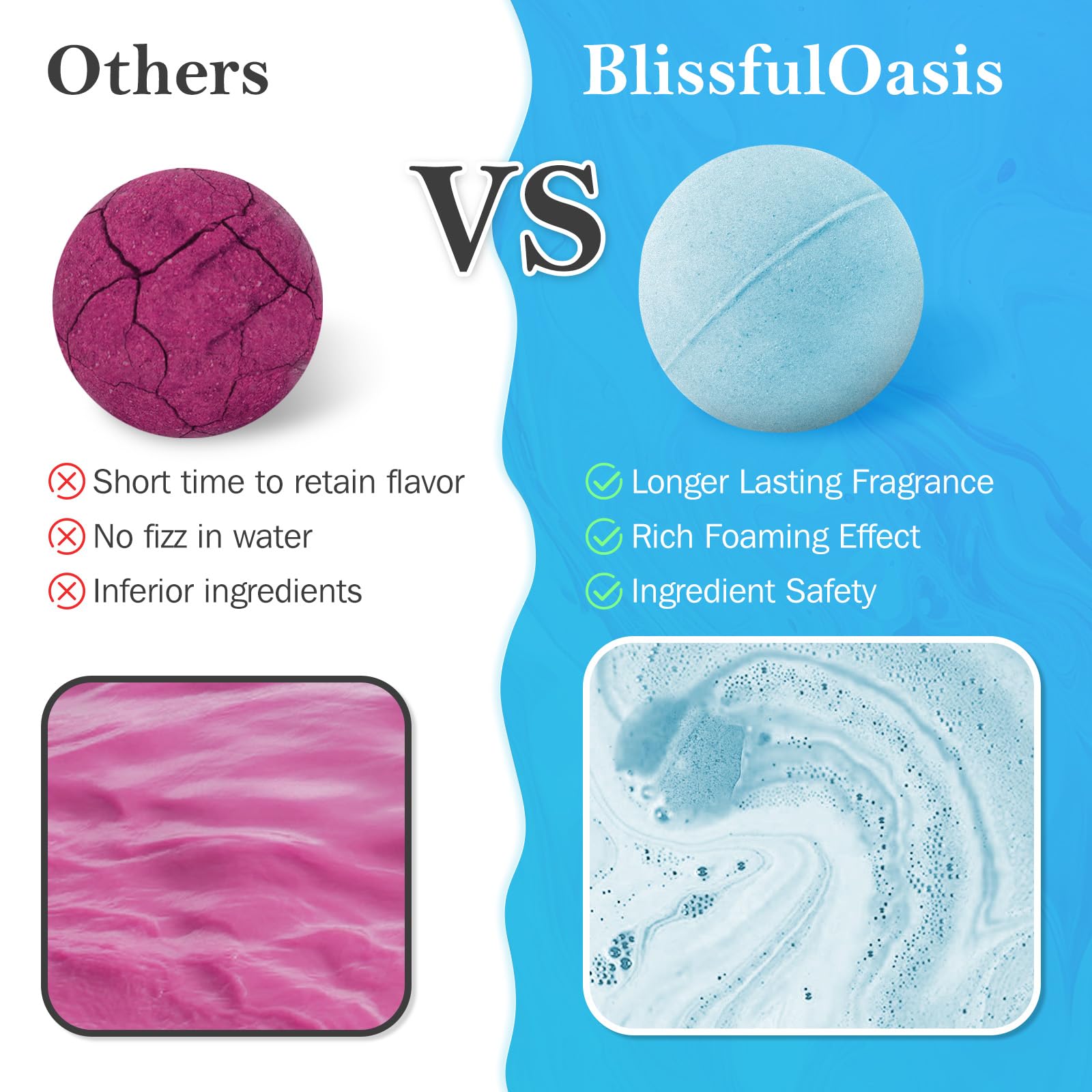 BlissfulOasis rose bath bomb nourishes skin and softens evening routine.