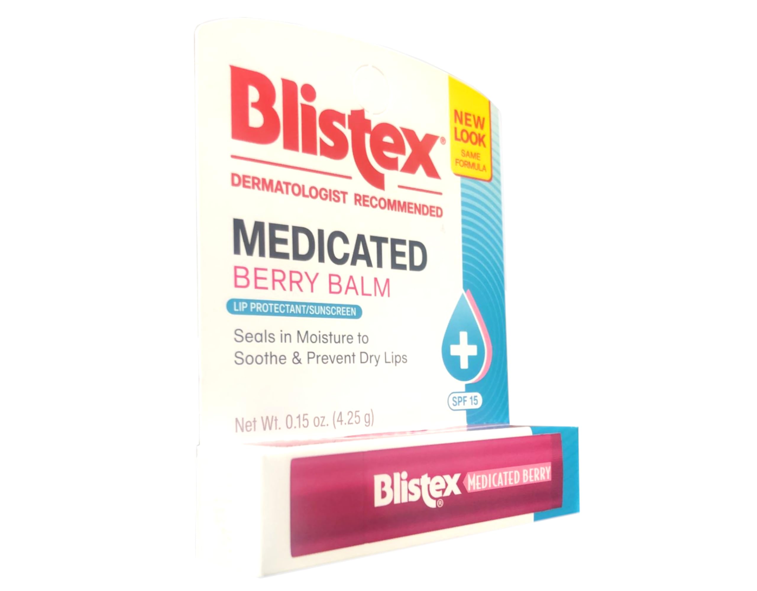 Blistex bálsamo labial medicado de frutos rojos, protección SPF 15 frente al sol