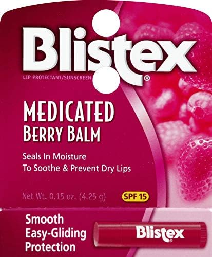Blistex Berry Lip Balm SPF 15 protects lips from sun exposure.