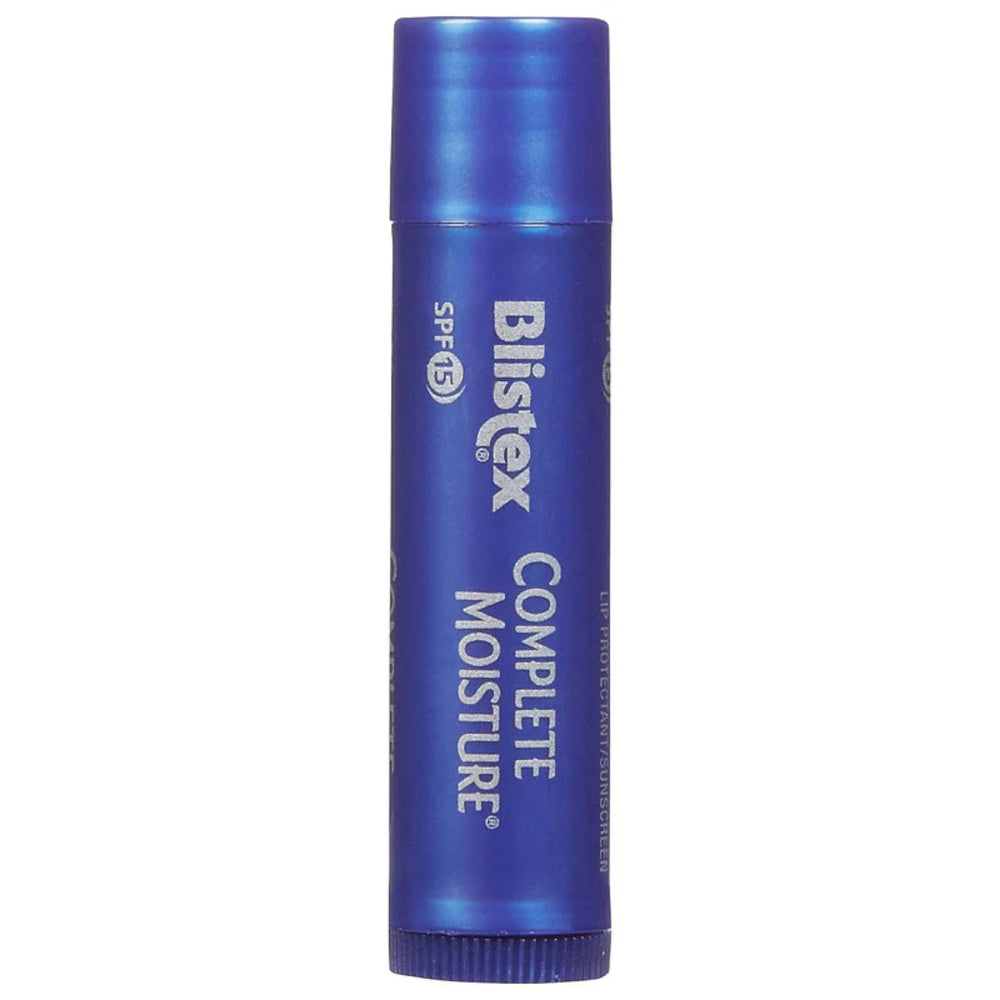 Blistex Complete Moisture six-pack display, convenient daily lip care option.
