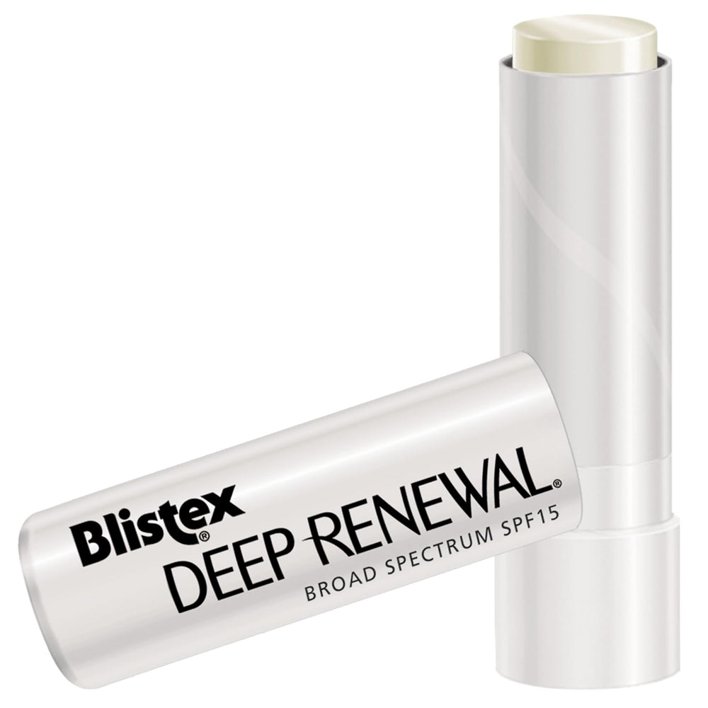 Blistex Deep Renewal being applied on lips for deep hydration.