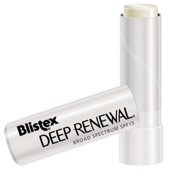 Blistex Deep Renewal being applied on lips for deep hydration.