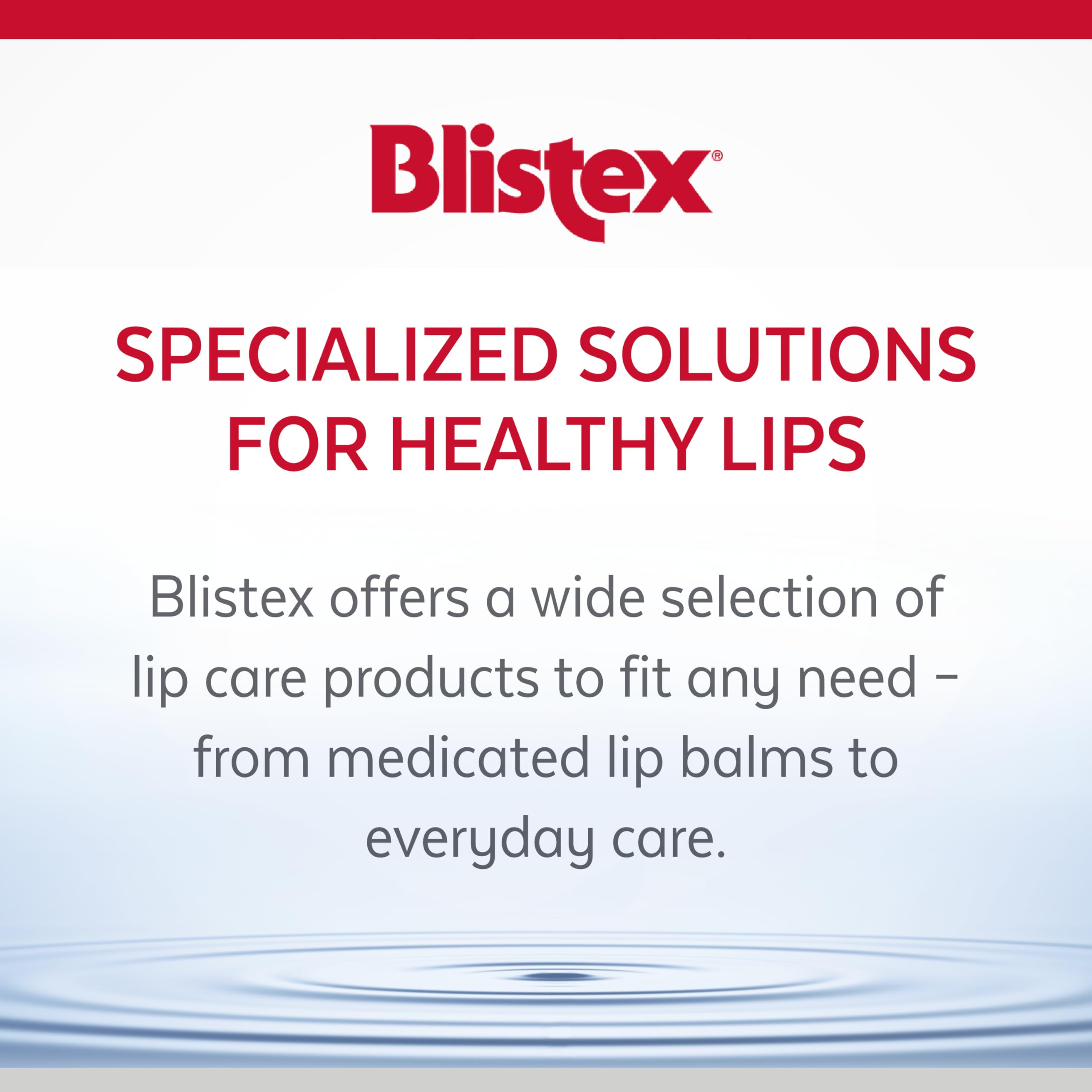 Blistex Deep Renewal hyaluronic spheres close-up suggest fuller-looking lips.