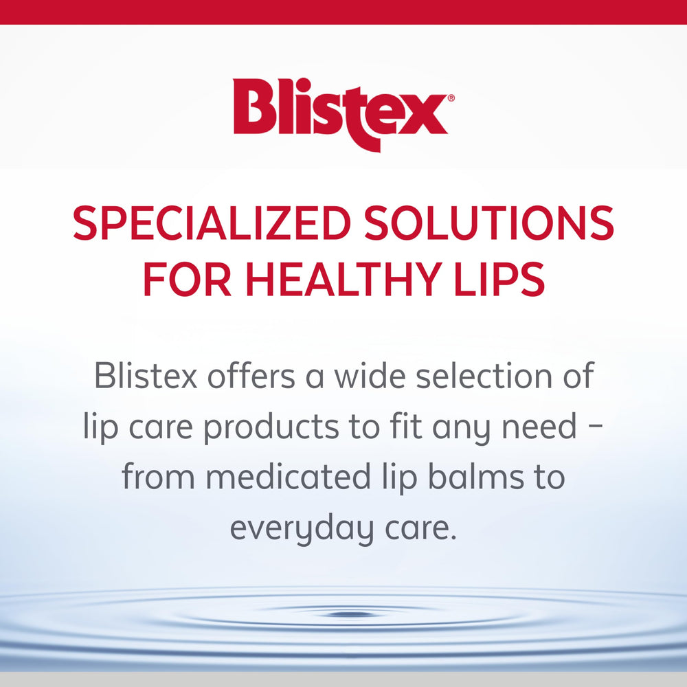 Blistex Deep Renewal hyaluronic spheres close-up suggest fuller-looking lips.