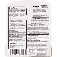 Blistex Five Star lip protection SPF 30 packaging image highlights value of a 12-pack.