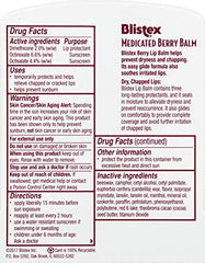 Individually-packaged Blistex Berry Lip Balm tubes provide portable lip care.