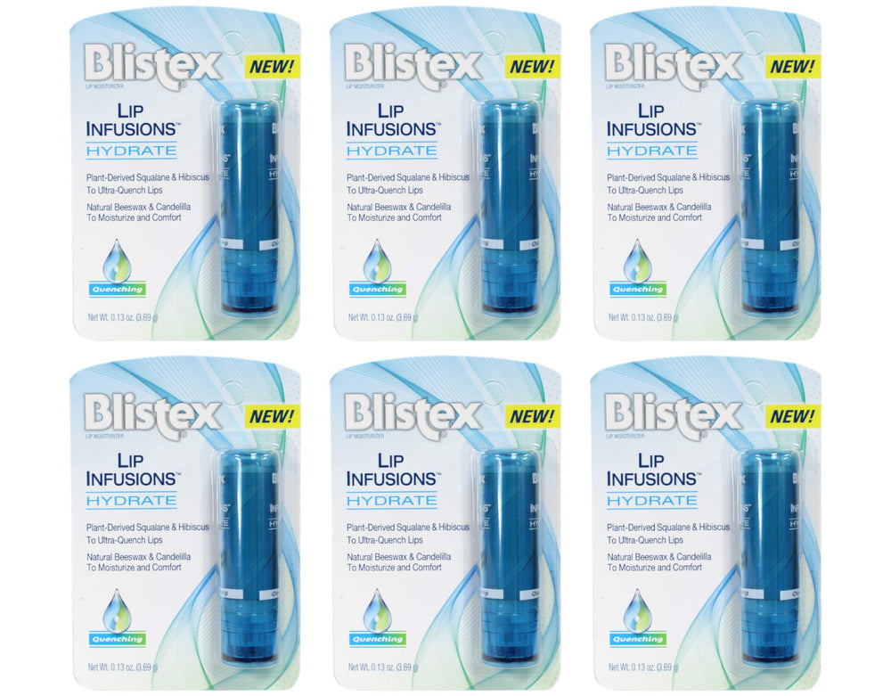 Blistex Lip Infusions Hydrate tube for on-the-go moisture and daily lip care.