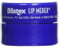 Blistex Lip Medex application swipe demonstrates easy, non-greasy lip care during busy days