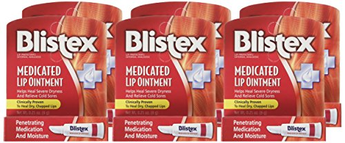 Blistex Lip Ointment medicated formulation close-up for healing and hydration.