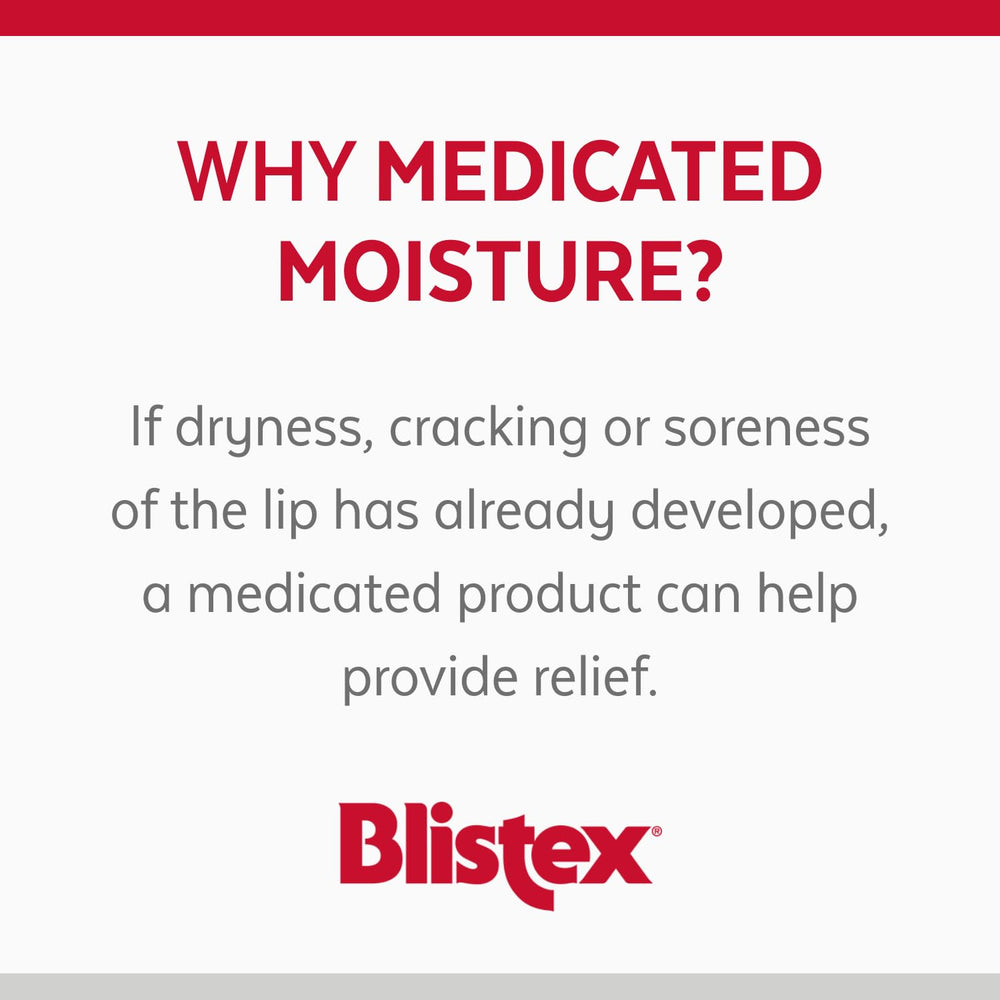 Refreshing mint scent and smooth texture from Blistex Medicated Mint Lip Balm.