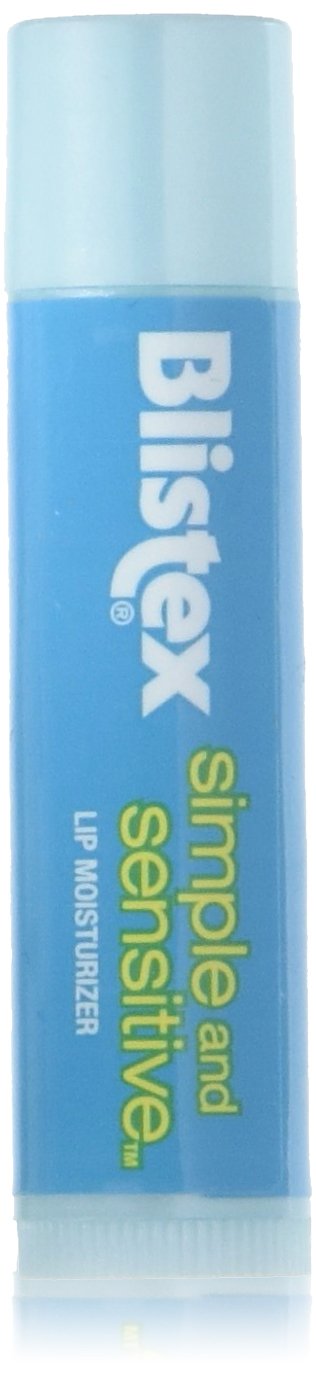 Blistex Simple and Sensitive Lip Moisturizer pack of 2 front view for easy daily protection