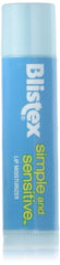 Blistex Simple and Sensitive Lip Moisturizer pack of 2 front view for easy daily protection