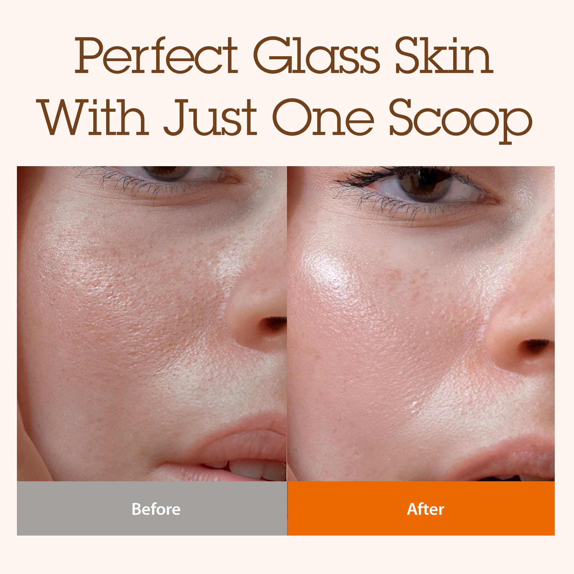 BLITHE Pressed Serum Gold Apricot application close-up demonstrates quick absorption for dry skin.