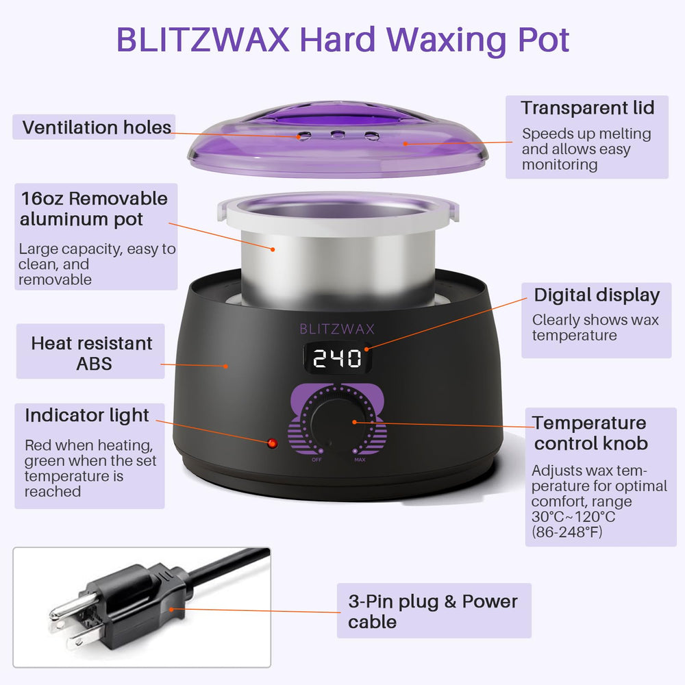 BLITZWAX blitzwax-at-home-waxing-solution enables salon-like results at home.