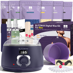 BLITZWAX Brazilian bikini-kit setup for at-home precision and privacy during waxing sessions.