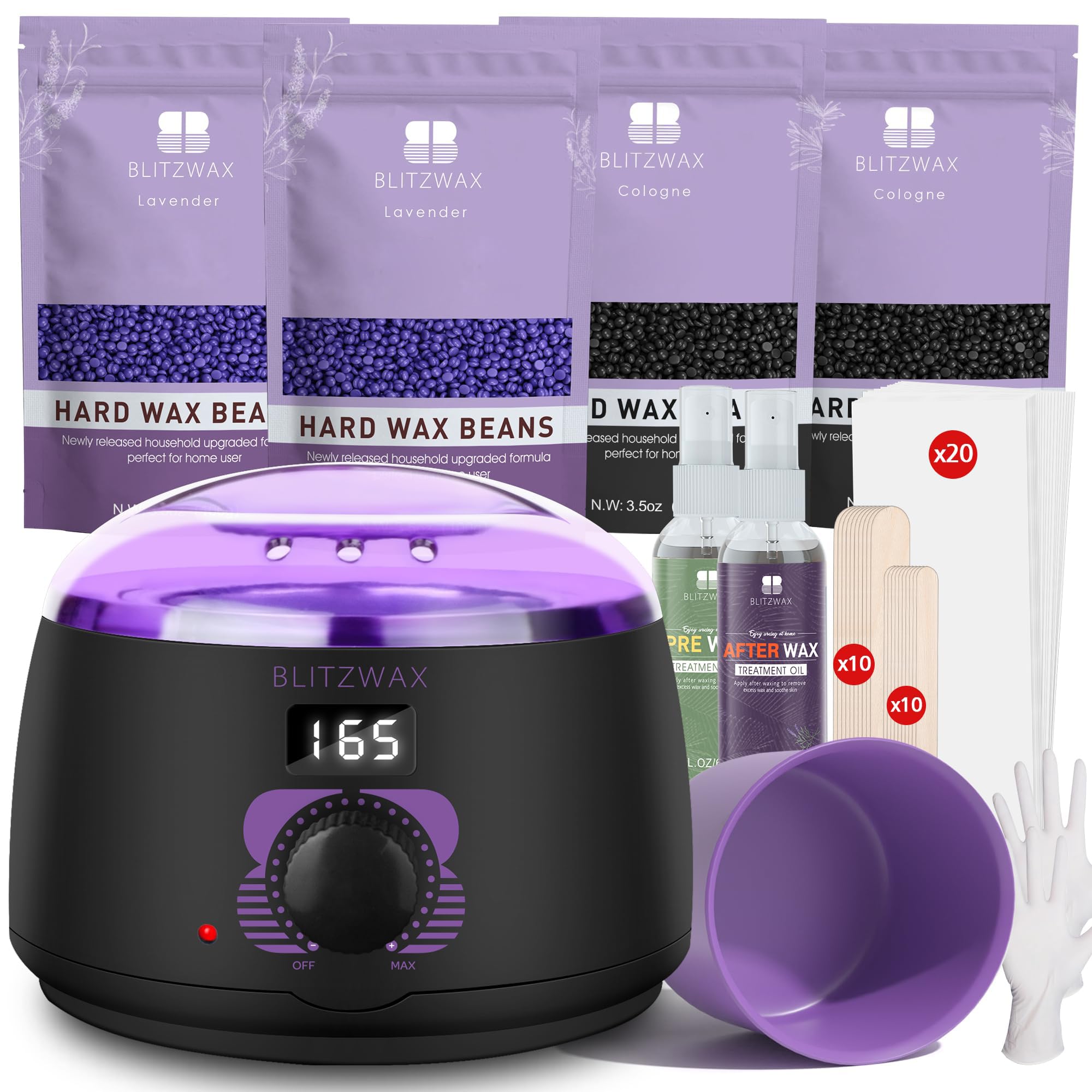 BLITZWAX brazilian-bikini-wax-kit for home salon results