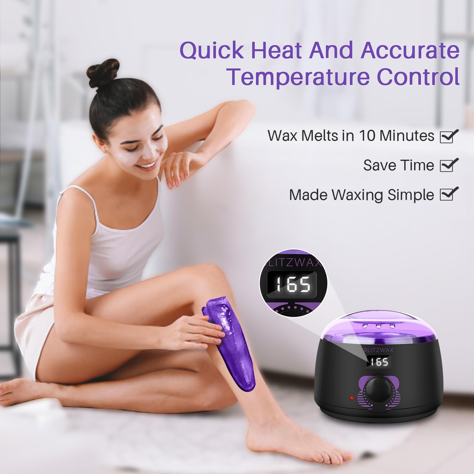 BLITZWAX blitzwax digital-temperature-control enables precise wax heat.